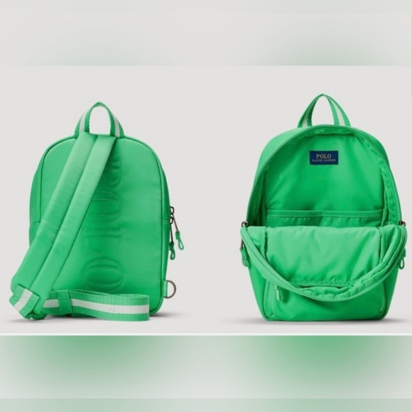 NEW! Polo Ralph Lauren Mint Green Backpack NWT main image 4